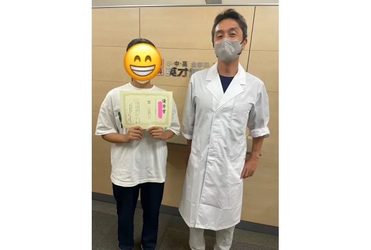 橘中3年生　国語19点アップ　数学70点オーバー！