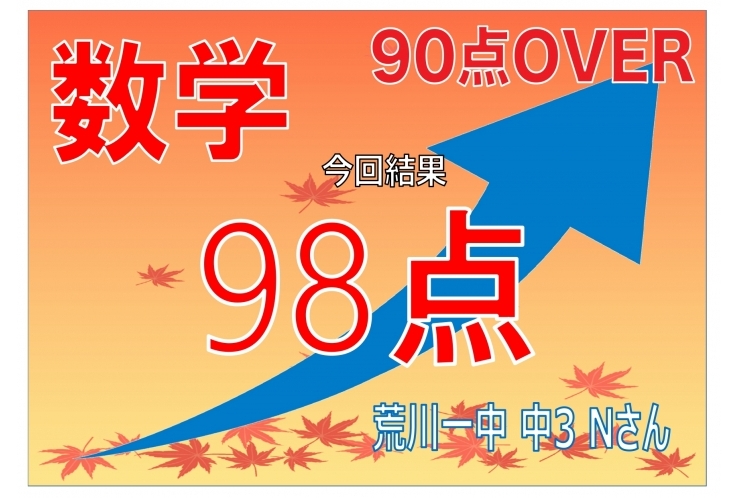 中間テスト結果④