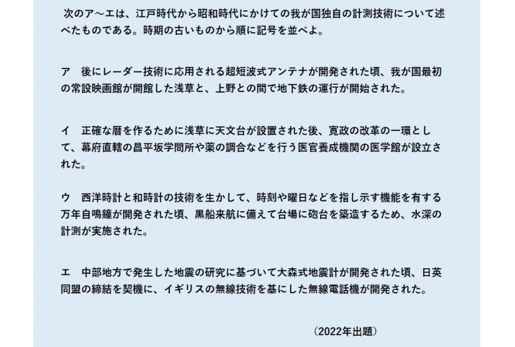 都立入試問題に挑戦―社会歴史⑥
