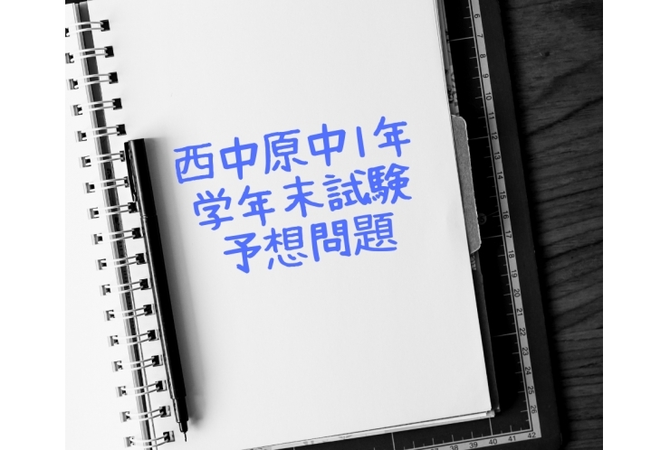 西中原中1年学年末試験予想問題