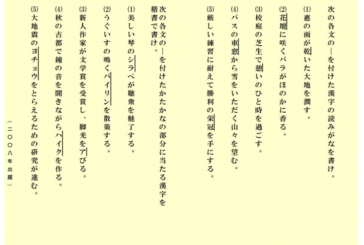 都立入試問題に挑戦―国語漢字⑯