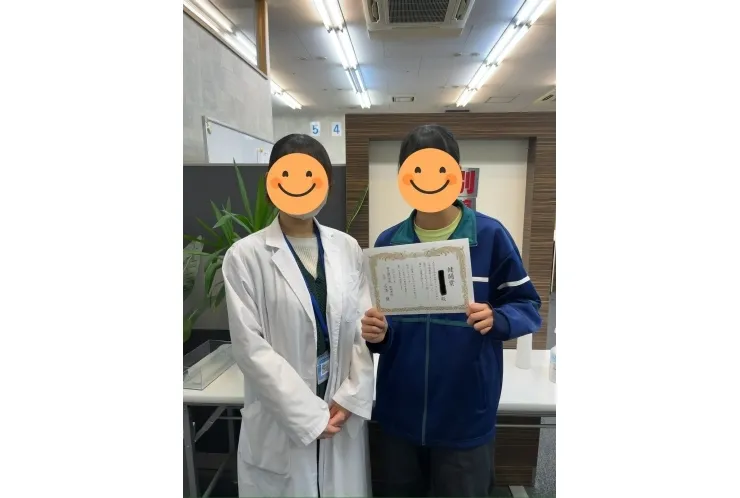 J.Yさん！2学期期末テストにて数学で30点以上の点数アップ！おめでとうございます！