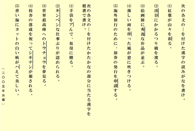 都立入試問題に挑戦―国語漢字⑲