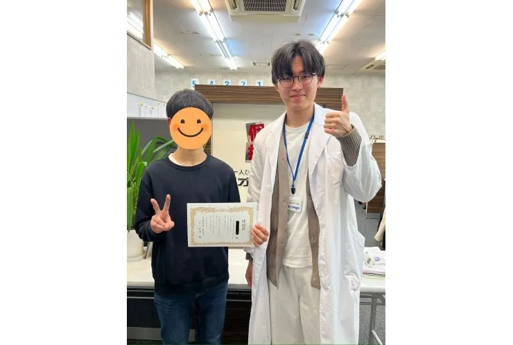 J.Uくん！2学期期末テストにて社会80点以上を獲得！おめでとうございます！