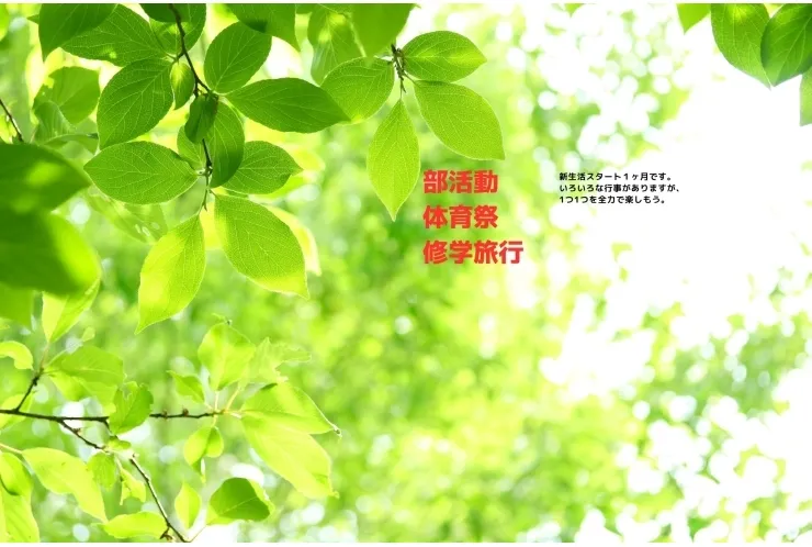 １つ１つの行事も全力で！
