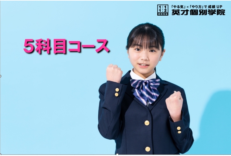 【５科目コース】定期テスト点数UP