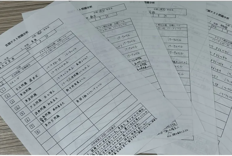 テストが終わったら分析、解きなおしをしよう！