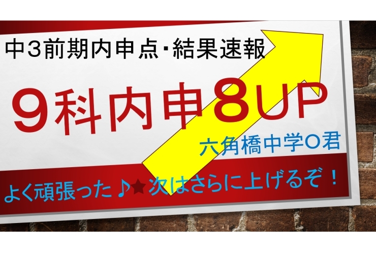 六角橋校・前期内申速報①