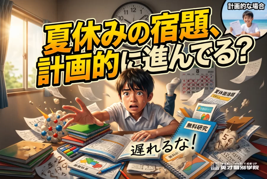 夏休みの宿題、計画的に進んでる？