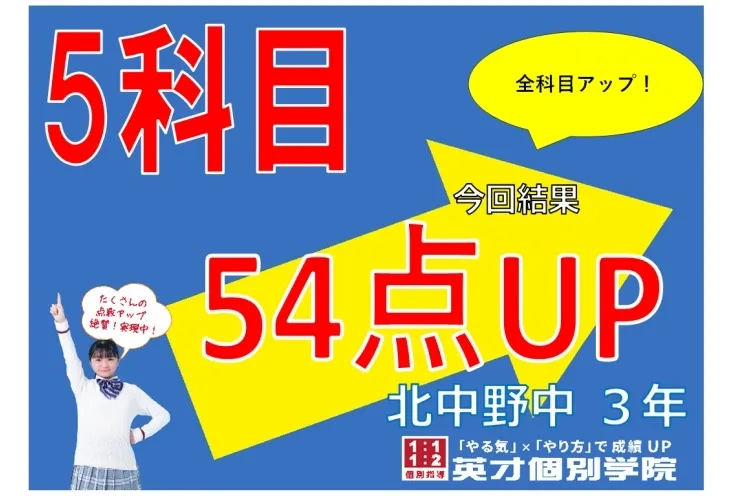 点数アップの報告が続々と！