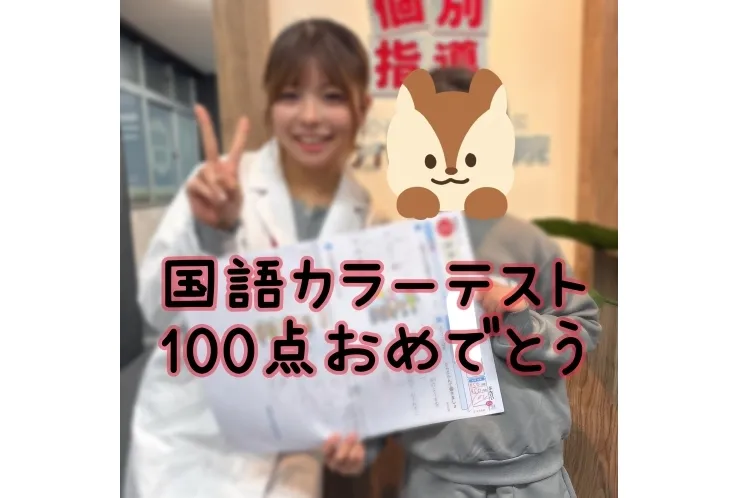 国語カラーテスト100点！