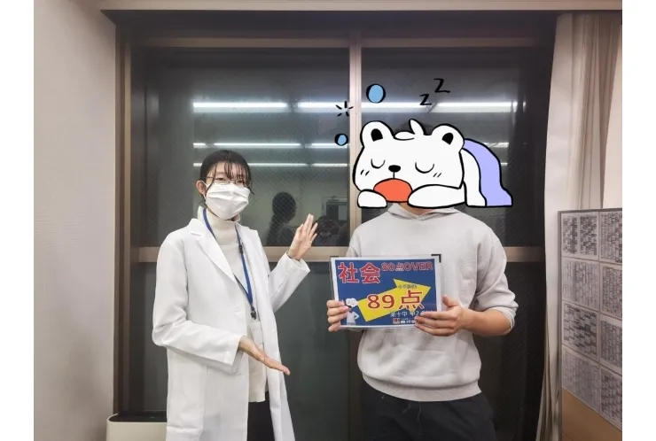十中2年Fさん　社会89点！