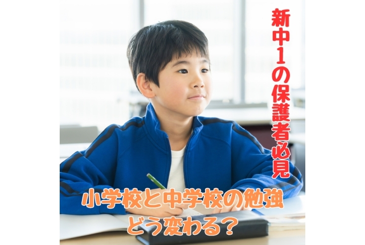  新中1の保護者必見！小学校と中学校の勉強、どう変わる？