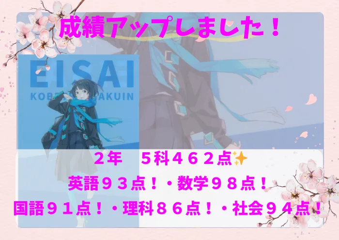 ３学期学年末（４回）テスト結果報告！
