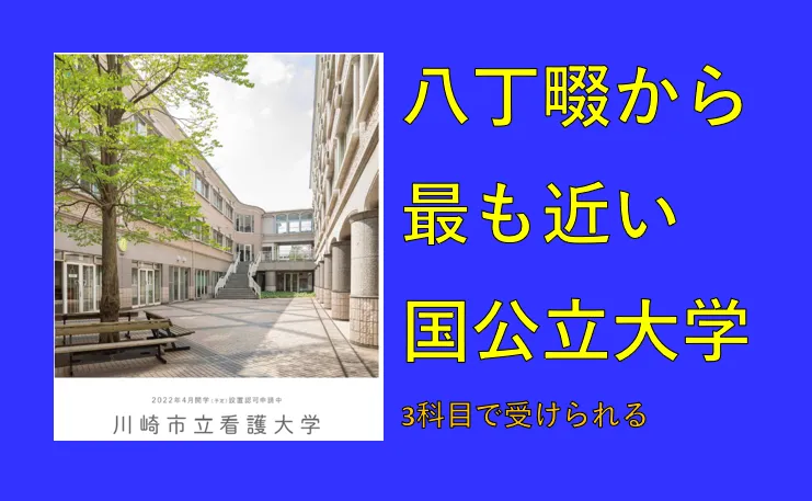 八丁畷から最も近い国公立大学と言えば✋