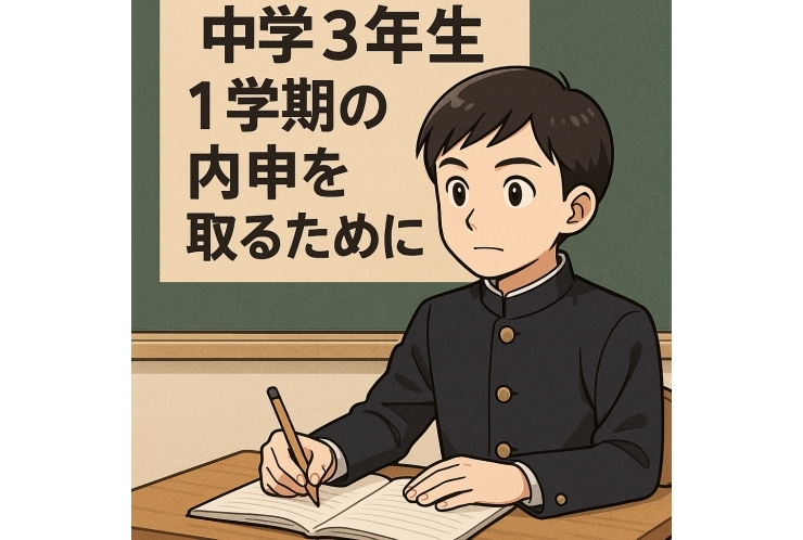 定期テスト１ヶ月前です。準備を始めましょう。