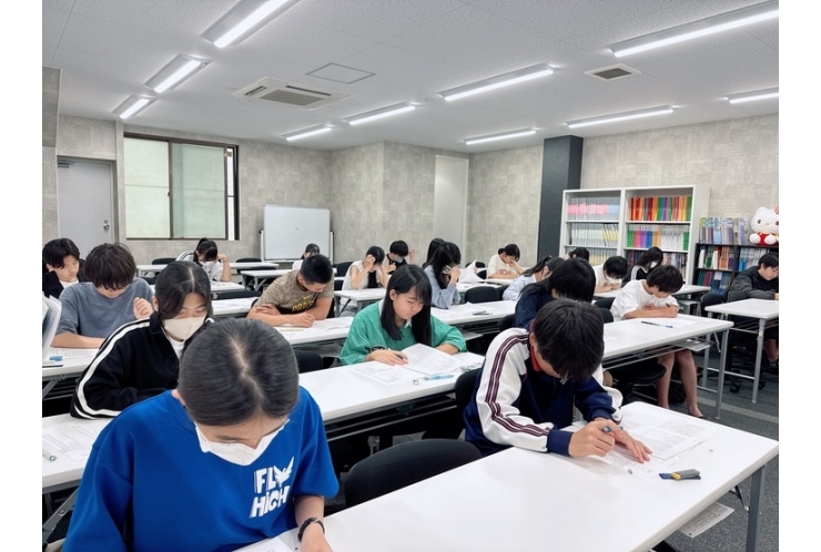 中3塾内模試でした♪