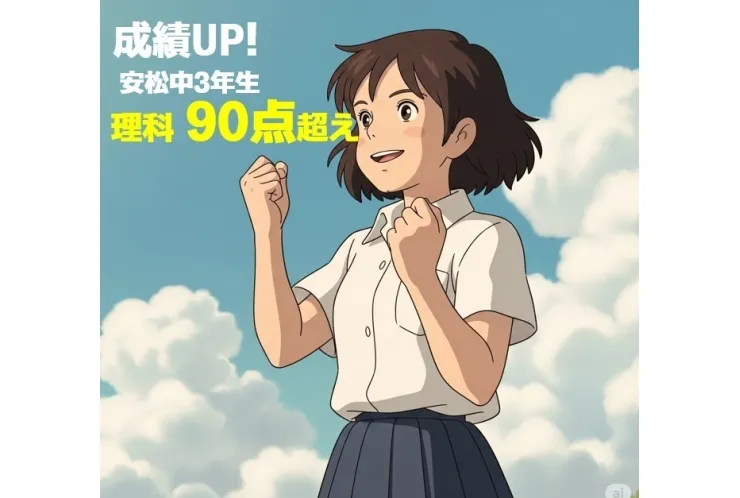 安松中の３年生　成績UP！