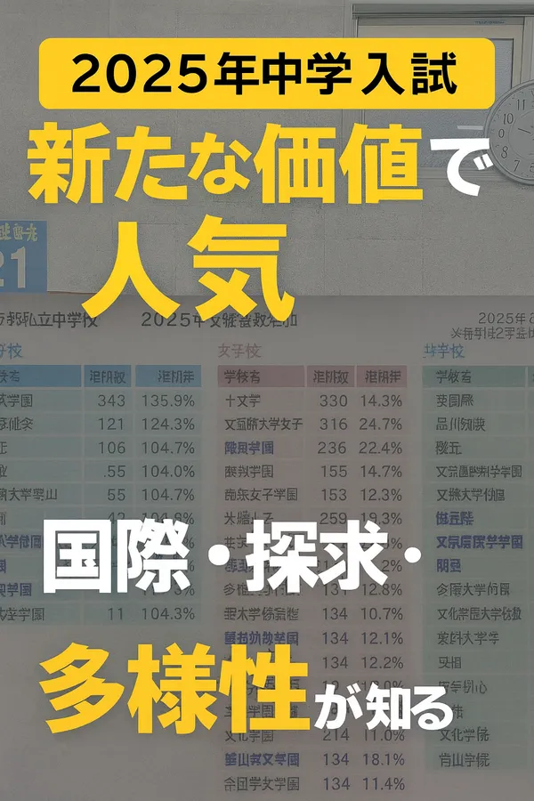 【2025年中学入試トレンド！】