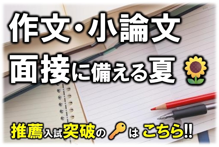 作文・小論文・面接に備える！