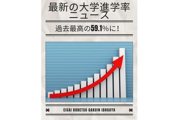 最新の大学進学率ニュース：過去最高の59.1％に！