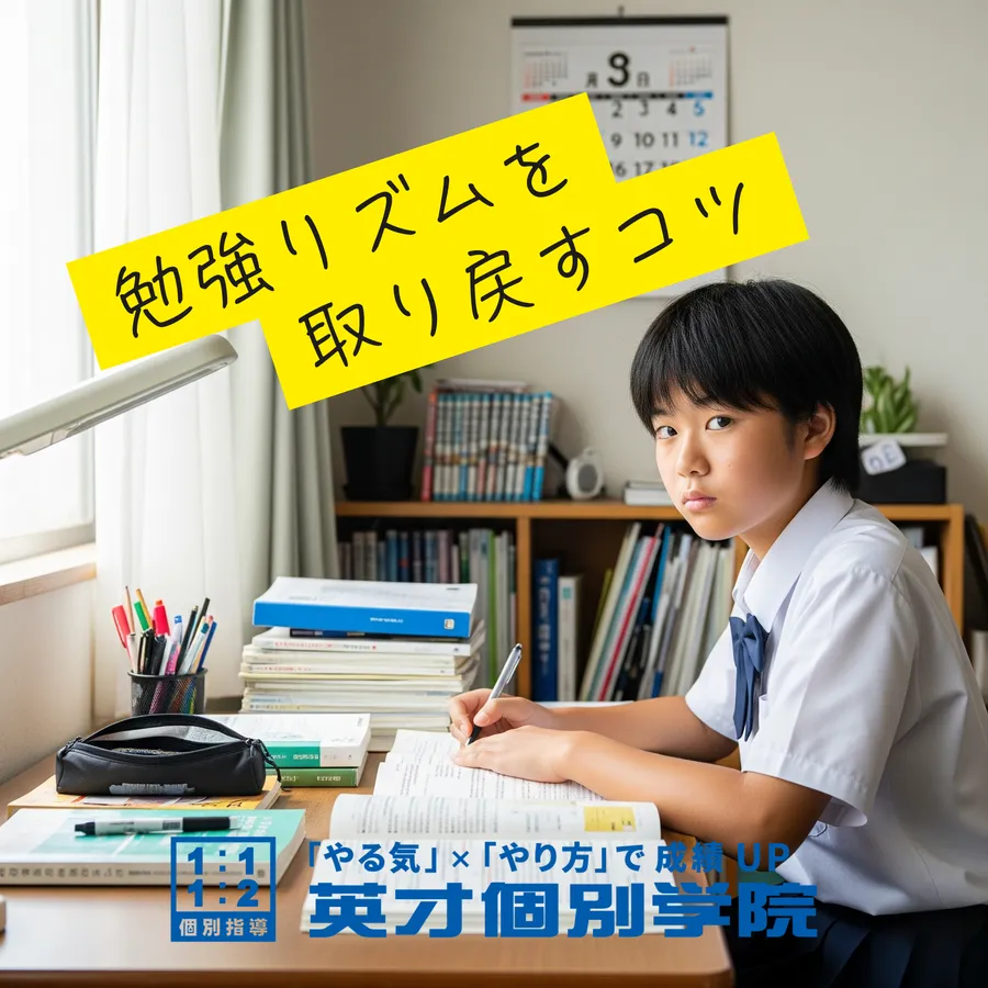 夏休み明け1週間―「ここからが勝負！」勉強リズムを取り戻すコツ