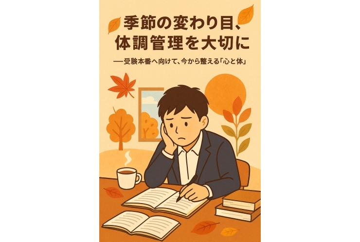 季節の変わり目、体調管理を大切に――受験本番へ向けて、今から整える「心と体」
