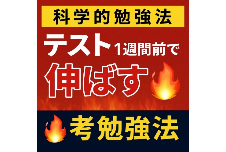 テスト１週間前でも“まだ間に合う”！科学的に正しい「１週間で伸ばす学習法」