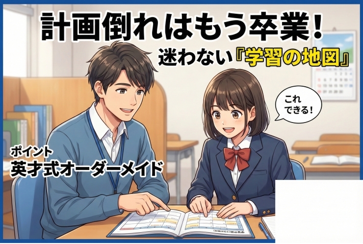 【 英才個別学院 川崎大師校 】計画倒れはもう卒業！迷わない『学習の地図』