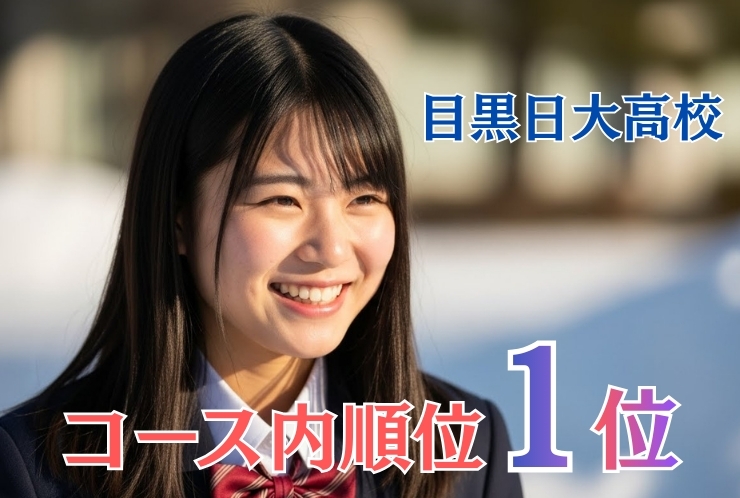 目黒日本大学高校でコース内順位1位！