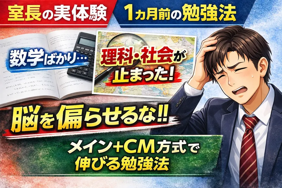 受験1か月前に起きた｛脳の偏り｝の話