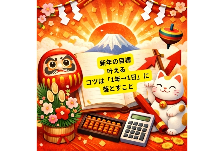新年の目標、叶えるコツは「1年→1日」に落とすこと