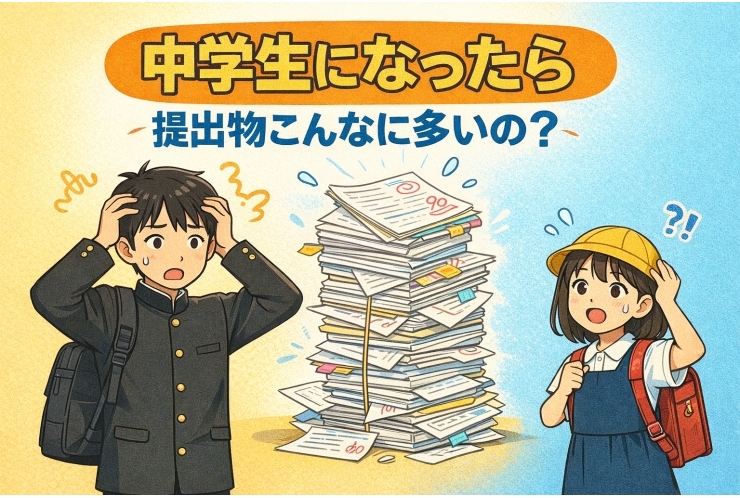 中学生になったら「提出物こんなに多いの？」