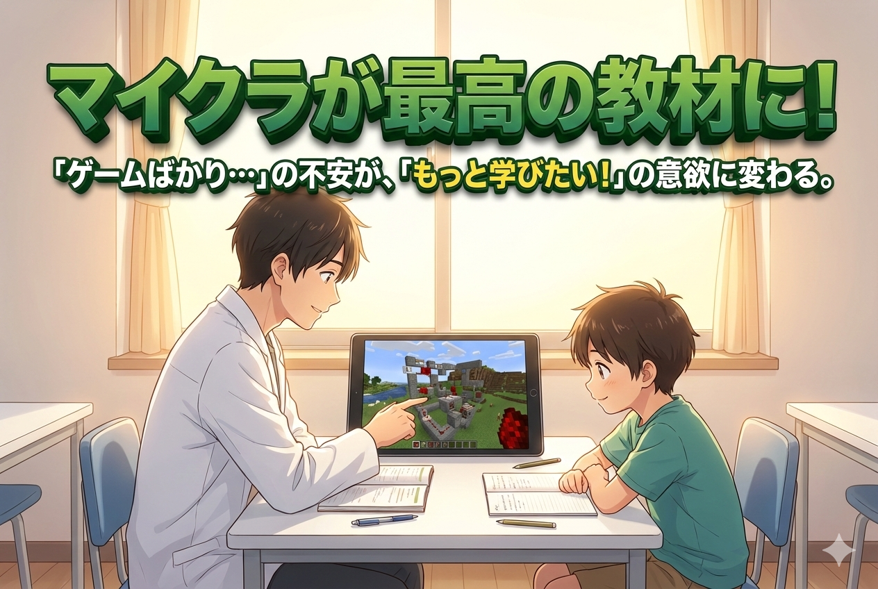 【小学生】マイクラで学ぶプログラミング 体験会のご案内‼ 