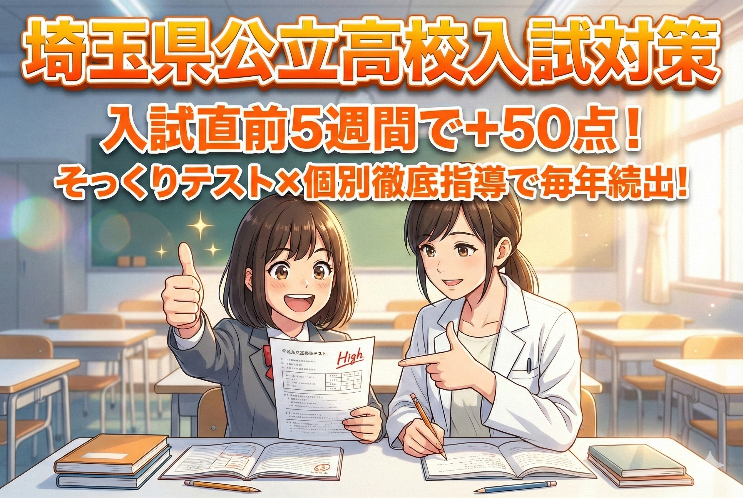 英才個別学院　西浦和校の埼玉県公立高校入試直前対策
